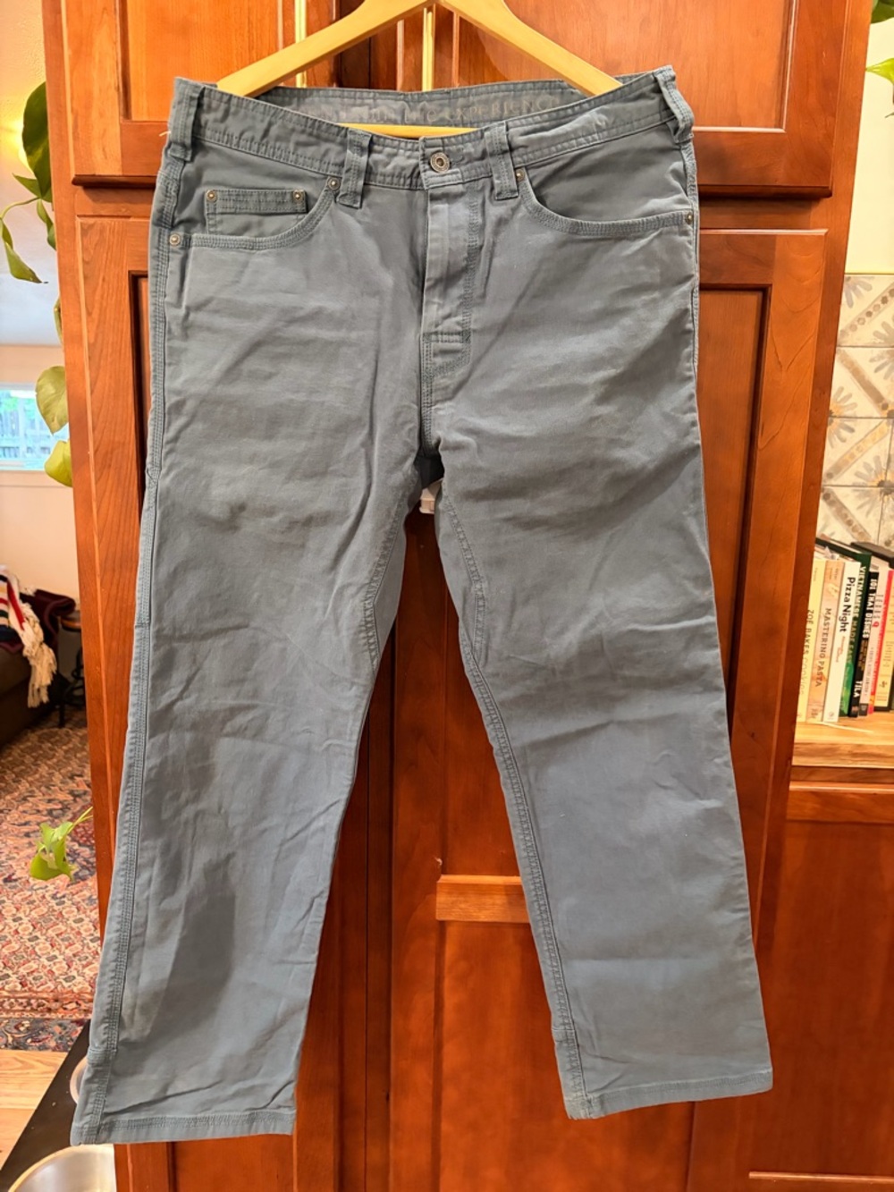 Prana Blue Denim Khaki Pants